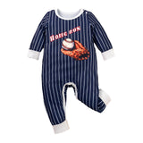 Maxbell Spring Autumn Long Sleeve Jumpsuit Striped Print Cute Baby Clothing for Kids