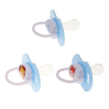 Maxbell Baby Infant Orthodontic Dummy Pacifier Silicone Teat Blue(Round Pacifier)