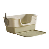 Maxbell Pet Litter Box with Litter Mat Pet Cleaner Accessories Cat Box Kitten Toilet green