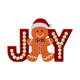 Christmas Figurine Holiday Decoration Funny Sculpture for Kitchen Desk Gingerbread Man