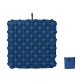 Inflatable Seat Cushion Camping Air Sitting Pad for Airplane Fishing Outdoor Dark blue