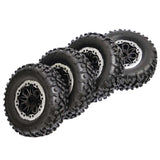 Maxbell 4Pcs RC Tire Wheels for 1/16 1/12 Scale Wear Resistant Tyres Set for B14 B24