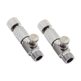 Maxbell 2 Pieces Air Brush Quick Release Coupling Adapter No Rust for Air Compressor with Valve
