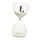 Maxbell Christmas Hourglass Timer Hour Glass Ornament for Office Living Room White sand