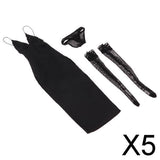 5x1/6 Deep V Black Long Evening Dress Stockings Set for 12inch Female Figure