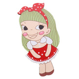 Maxbell Maxbell Cute Cartoon Pattern Wooden Mirror Kids Hand Pocket Mirror Cosplay Toys #5