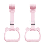Maxbell Kids Playpen Pull up Rings Improve Balance Lightweight Walking Training Tool Pink