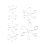 Maxbell 6Pcs Plant Support Stakes Clear Garden Stakes for Tomato Outdoor Plant Peony