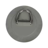 Maxbell Stainless Steel D Ring Patch Canoe Inflatable Boat Kayak Boating Replacement Gray