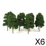 Maxbell 6x10PCS Model Trees Train Railway Wargame Diorama Architecture Layout HO Scale