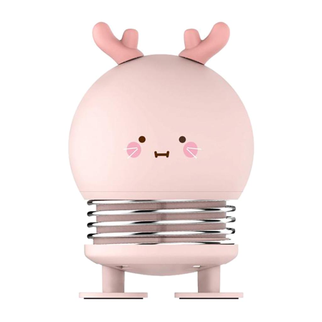 Maxbell Cartoon Creative Mini Night Light Press Spring Switch Bedside Lamp Pink