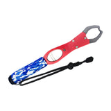 Maxbell Fish Lip Gripper Built in Scale Maximum 39lb Portable with Strap Fish Scales Red
