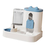 Maxbell Automatic Pet Feeder and Waterer for Indoor Cats and Small Dogs Puppy Kitten Blue