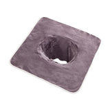 Maxbell SPA Towel with Face Hole Washable for Skin Soft Steam Massage Towel gray
