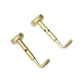 Maxbell 2x 4/4 Violin Chin Rest Clamp Screws Hardware Professional Easy Installation Gold