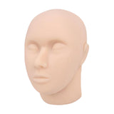 Maxbell Mannequin Face Model Reusable Professional Soft Silicone Head Model for SPA