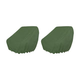Maxbell 2 Pieces Boat Seat Covers Waterproof Easy Installation Heavy Duty Protectors Green