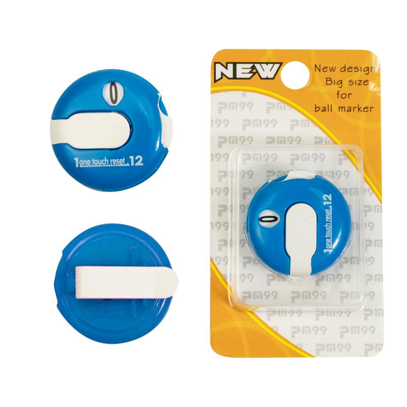 Maxbell Maxbell Golf Score Counter with Clip Round Golf Stroke Counter Golf Accessories Blue