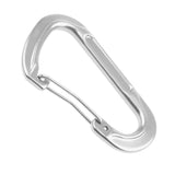 Maxbell Maxbell Aluminum Alloy D-Shape Outdoor Hiking Camping Carabiner Bottle Bag Keyring Hanging Snap Carabiner -Silver