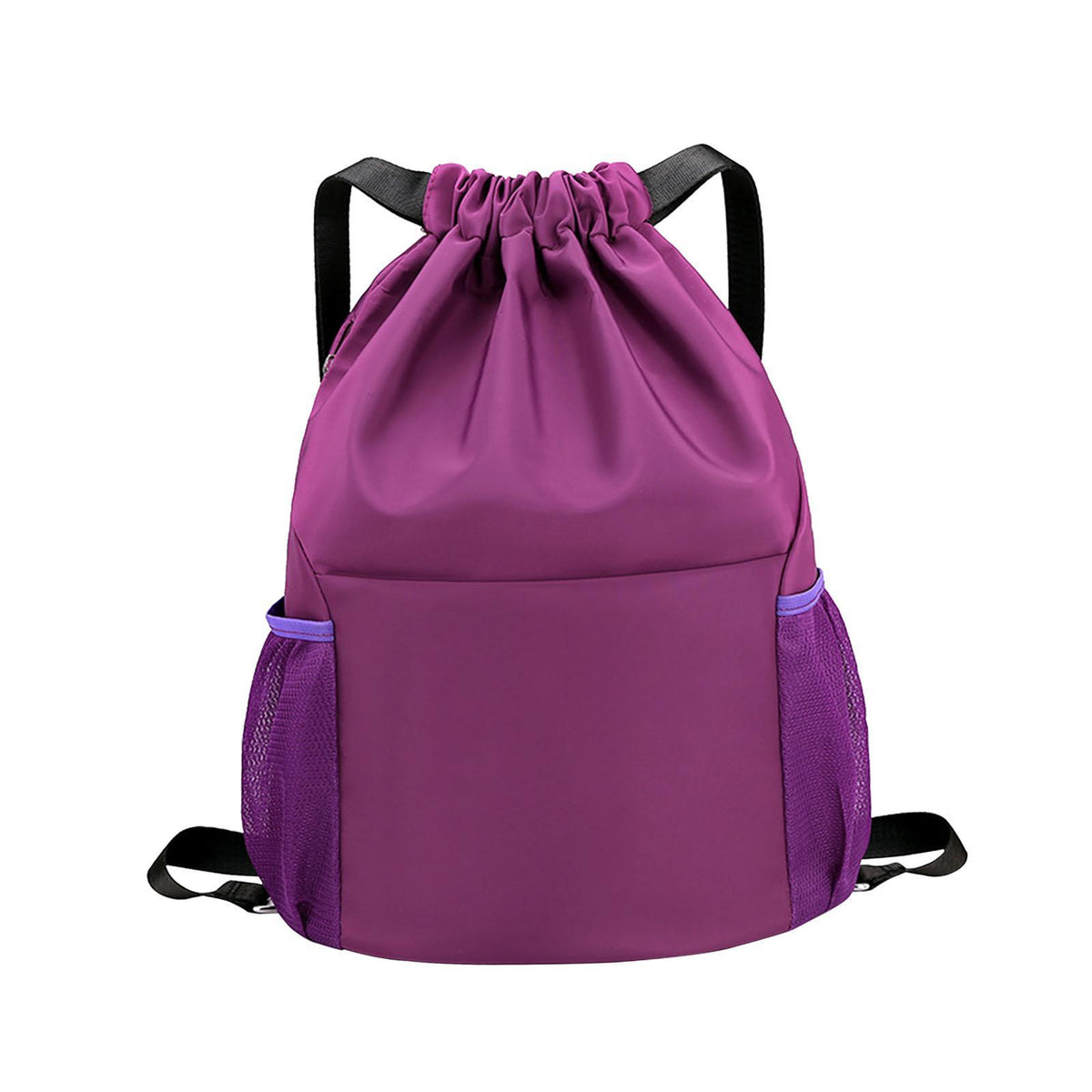 Maxbell Sports Drawstring Backpack Fashion Practical Casual Water Resistant Rucksack Violet