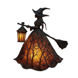 Maxbell Halloween Witch Lamp Standing Unique Night Light for Tabletop Outdoor Office