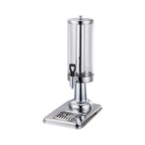 Maxbell 2xClear Beverage Dispenser Ice Cylinder with Faucet for lemon Juice