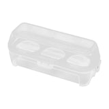Maxbell 2xEgg Storage Box Organizer Travel Egg Carrying Case Hiking Egg Container Case 3 Grids 15.5x6.5x6cm