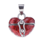 Maxbell 4 Pieces Locket Heart Cremation Keepsake Urn Pendant Human Pet Memorial