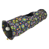 Maxbell Cat Tunnel Portable Hiding Interactive Toy for Indoor Cats Small Animals Pet Black