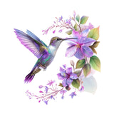 Hummingbird Flower Wall Sticker Decal Headboard Removable Home PVC Wallpaper