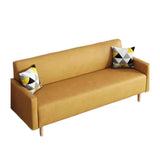 Maxbell Minimalist Nordic Sofa/Modern Style/1-3 Seats · Living Room/Strong Rubber Wood Frame Yellow Linen Fabric