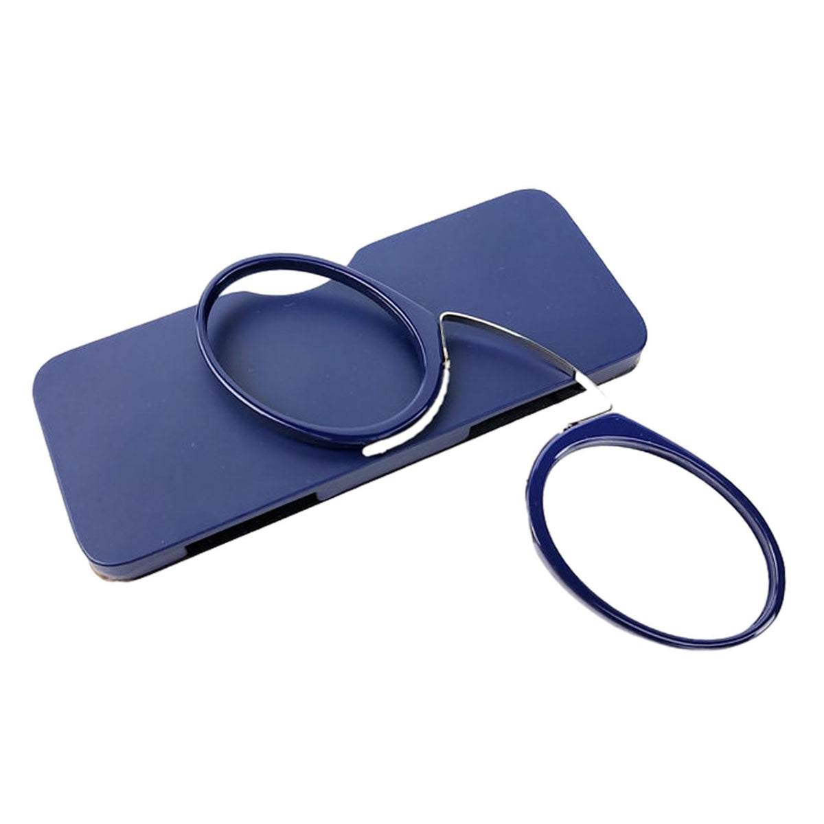 Maxbell Armless Reading Glasses Compact Nose Clip on Reader for Watching TV Shopping dark blue