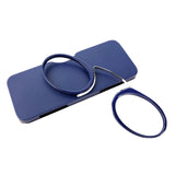 Maxbell Armless Reading Glasses Compact Nose Clip on Reader for Watching TV Shopping dark blue