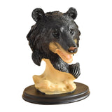 Black Bear Statue Tabletop Ornament for Office Table Centerpiece Living Room Style F
