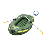 Maxbell Inflatable Boat for Pond Lakes Rivers PVC Kayaking for Families Adults Kids green