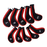 Maxbell Maxbell 10 Golf Clubs Iron Set Headcovers Head Cover Red/Black