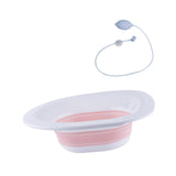 Maxbell Sitz Bath Sturdy for Women Anti Overflow Deeper Bowl Sits Bath Kit for Women PInk