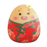 Maxbell Cartoon Potato Stuffed Toy Potato Plush Toy for Living Room Desktop Festival Red 20cm