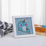 5D DIY Full Special Shaped Diamond Painting Animal Whale Cross Stitch Embroidery Kit - Aladdin Shoppers