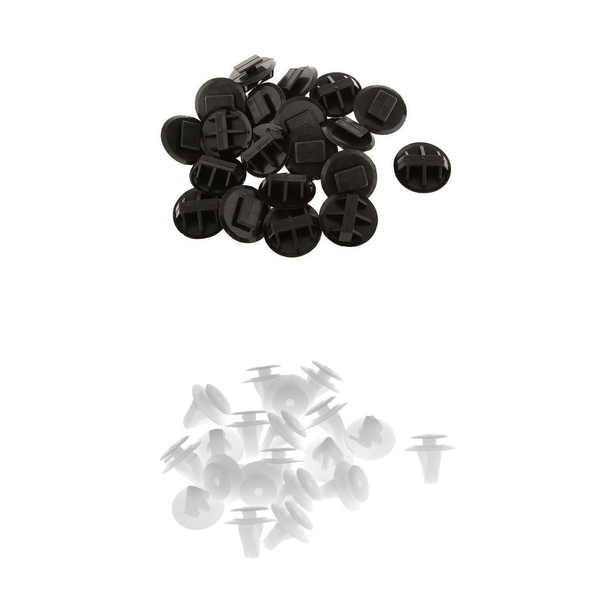 Maxbell 20pcs Side Skirt Clips w/ Sealer +20pcs Door Trim Panel Retainers for Mazda
