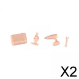 Maxbell 2x1/64 Cabinet Auto Repair Tool Tiny Model for DIY Sand Table Desktop Ornament Toolkit