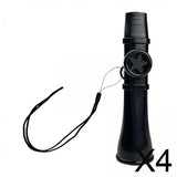 Maxbell 4xKazoo Party Favors Portable Professional Lightweight Color Kazoo Guitar Kids Black