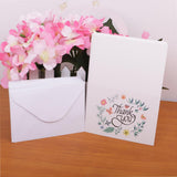 Maxbell 50pcs Floral Flower Paper Thank You Cards with Envelopes for Wedding Party - Aladdin Shoppers