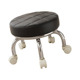 Maxbell 360° Rotating Roller Stool Lazy Housework Stool for Living Room Home Offic Black