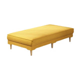 Maxbell Ottoman Bench Seat Upholstered Footrest Stool for Indoor Living Room Bedroom Yellow