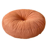 Maxbell Round Floor Pillow Chair Pad Thick Seating Cushion for Studio Office Balcony Orange