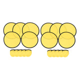 Maxbell 10 Pieces Folding Fans Portable for Performance Wedding DIY Outdoor Activity Yellow