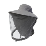 Maxbell Beekeeping Netting Hat Beekeeper Hat with Mesh for Hiking Outdoor Activities Dark Gray