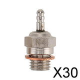 Maxbell 30xUniversal Steel 70117 Glow Plug Spark Plug for 1/10 HPI HSP RC Car Boat