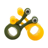 Maxbell 2Pcs Snail Shaped Monitor Stands Decorative for Office Travel Business Trips Yellow and Green